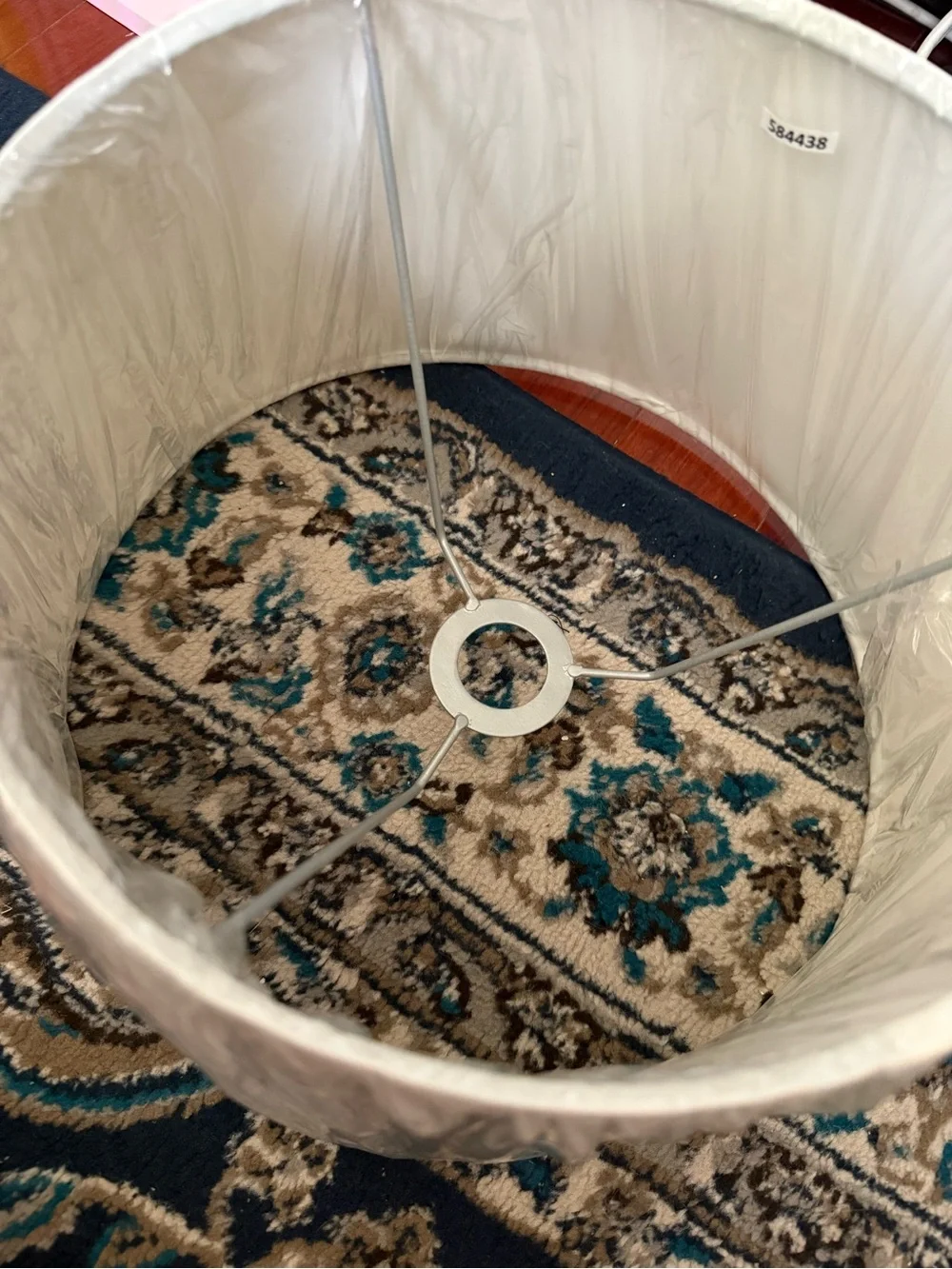 Crate & Barrel White Drum Lamp Shade